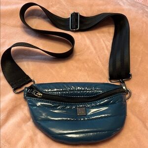 Carbon38 Glossy Teal Crossbody Bag